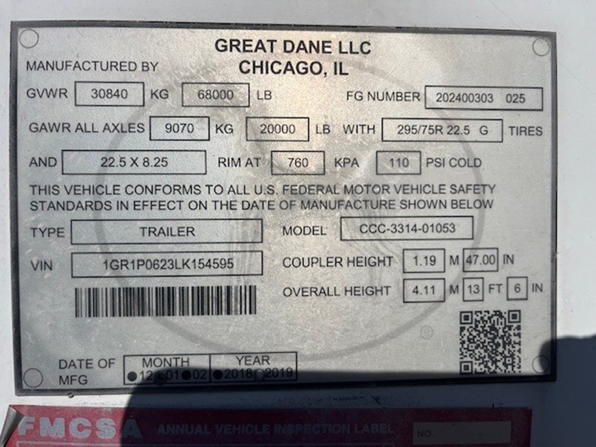 2020 Great Dane VAN - image 1 of 5
