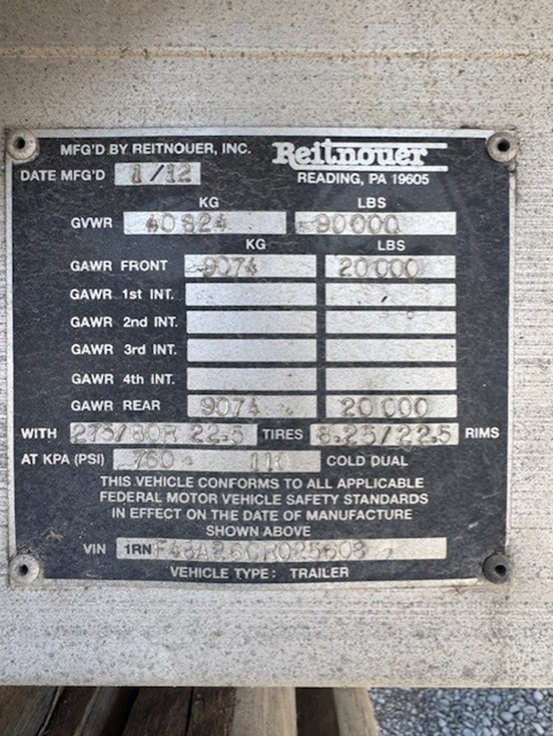 2012 Reitnouer Inc FLATBED - image 3 of 3