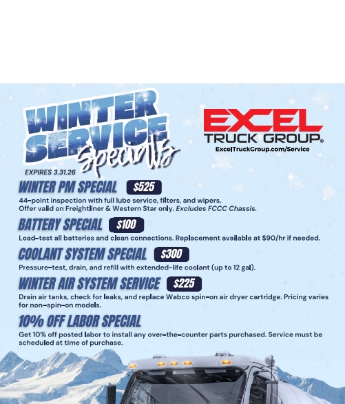 WINTER SERVICE SPECIALS